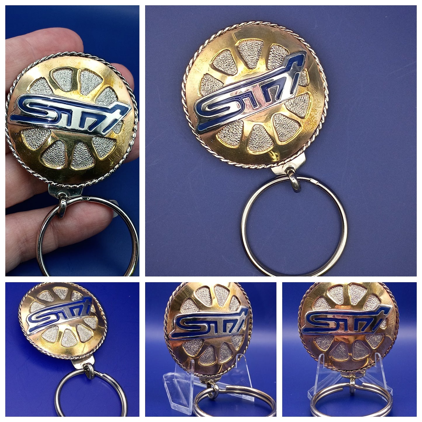 Subaru WRX STI Keychain - "STI Rally Rim" Racing Style Car Accessory