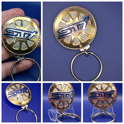 Subaru WRX STI Keychain - "STI Rally Rim" Racing Style Car Accessory