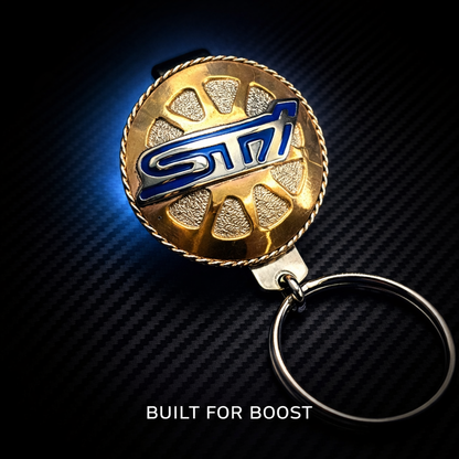 Subaru WRX STI Keychain - "STI Rally Rim" Racing Style Car Accessory